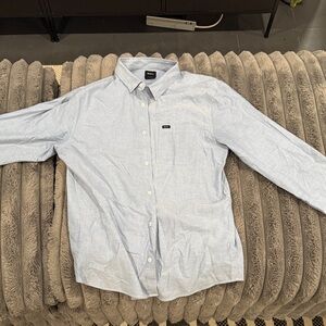 RVCA Light Blue Casual Button Down Shirt